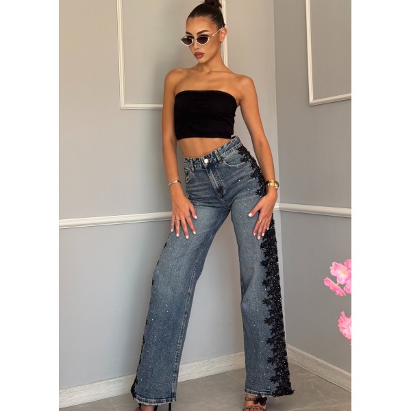 Дамски дънки с дантела Cleo