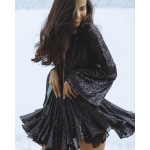 Дамска рокля с пайети Irna