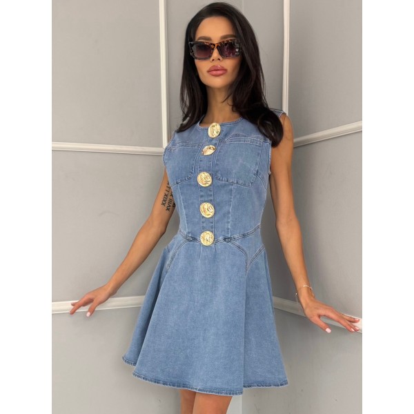 Дамска дънкова рокля Eloran