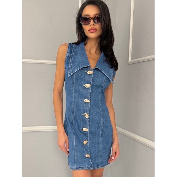 Дамска дънкова рокля Sabrine