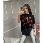 Дамска тениска с целувки Giovanna