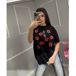 Дамска тениска с целувки Giovanna