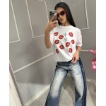 Дамска тениска с целувки Giovanna