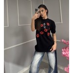 Дамска тениска с целувки Giovanna