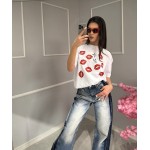 Дамска тениска с целувки Giovanna