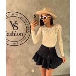 Дамска плетена блуза с камъни Janar