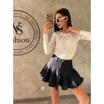 Дамска плетена блуза с камъни Janar