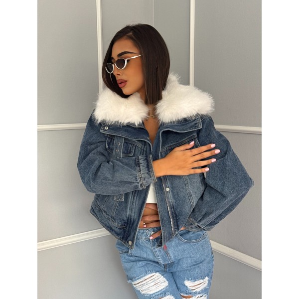 Дамско дънково яке Kinsley