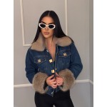 Дамско дънково яке Emely