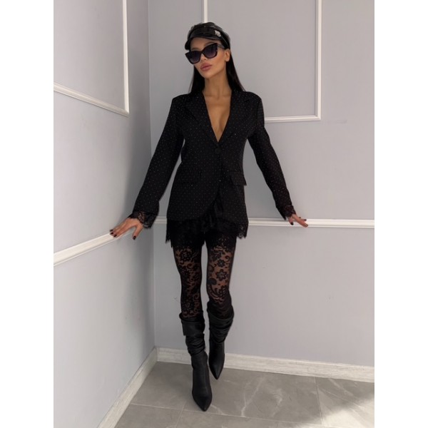 Дамско сако с дантела и камъни Rory