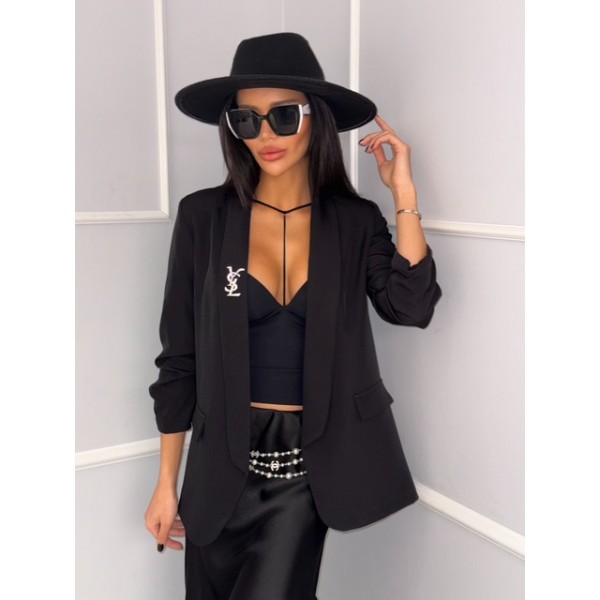 Дамско сако с брошка Mirans