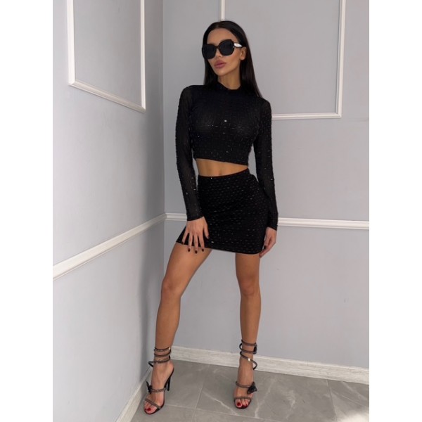 Дамски комплeкт с камъни Aries