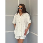 Дамски дънков комплект с камъни Janiyahs