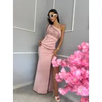 Сатенена дамска рокля Quinty