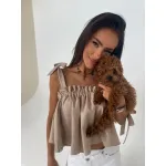 Дамски ленен топ Michelle
