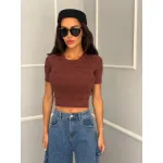 Плетена дамска блуза с камъни Robin