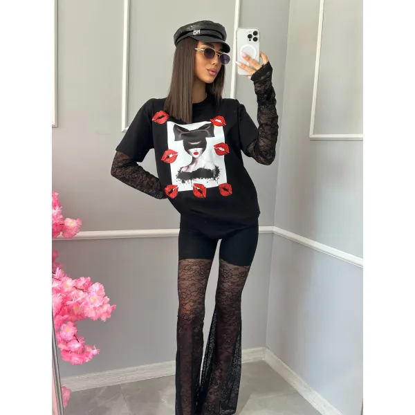 Дамски дантелен панталон Carla