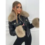 Дамско кожено яке с пух Nalani
