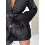 Дамски плетен комплeкт Hanan