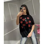 Дамска тениска с целувки Giovanna