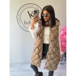 Дамски лачен дълъг елек Nyra