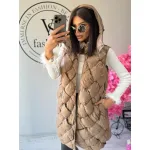 Дамски лачен дълъг елек Nyra
