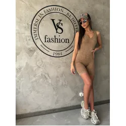 Безшевен спортен къс дамски гащеризон Daniella