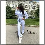 Бял спортен дамски комплект CARLA Бял спортен дамски комплект CARLA