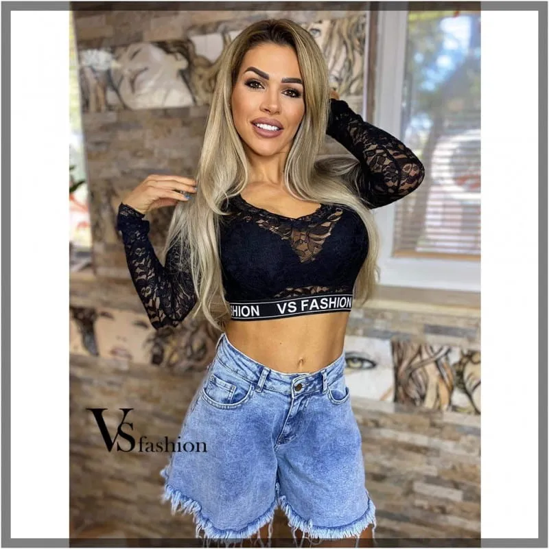 Блуза с дълъг ръкав и къси панталони Vs Fashion